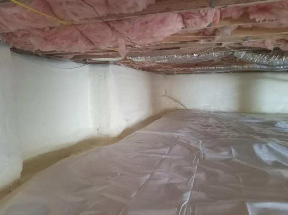Crawl space encapsulation with closed-cell spray foam for Roof Maintenance in Raritan